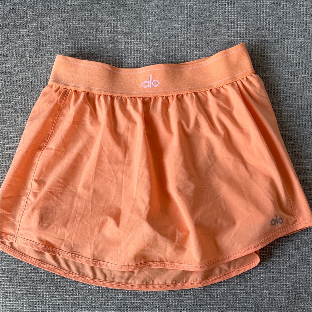 ALO Yoga Coral-Orange Athletic Skort
